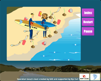 Sandy Bottom & Crystal Clear - the main characters